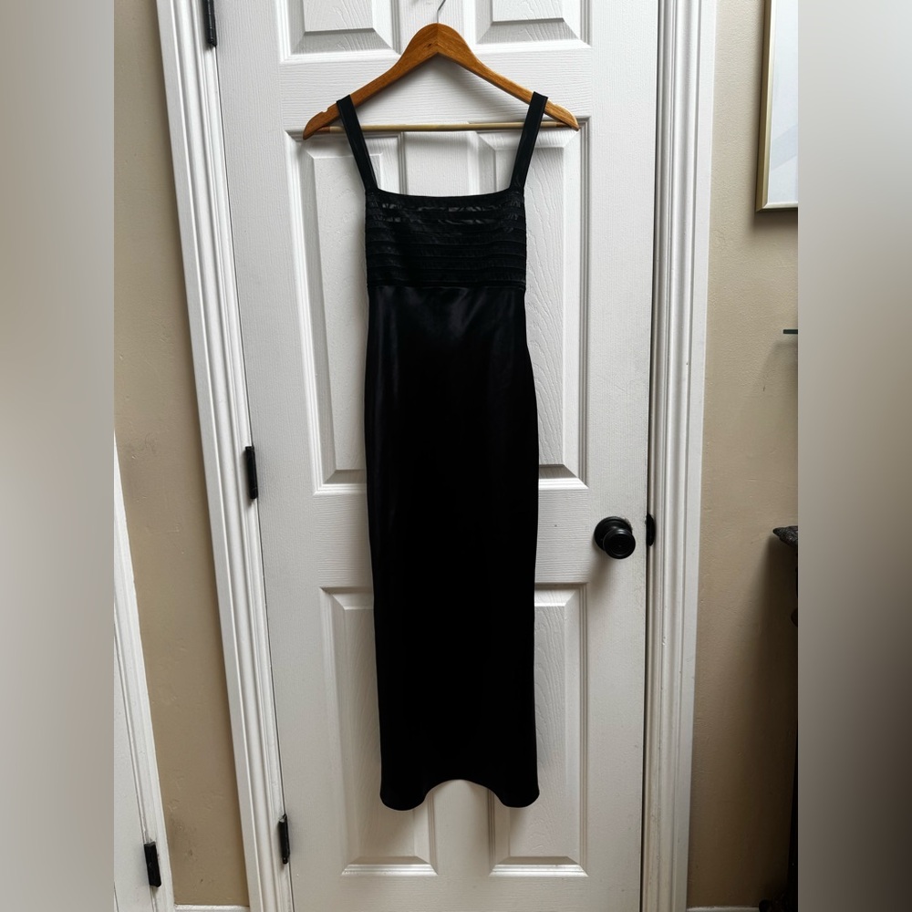 Vintage Studio Donatella Black Midi Dress